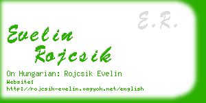 evelin rojcsik business card